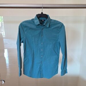 Teal Button-Up Shirt